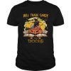 Halloween cat witch will trade candy for books moon shirt