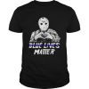 Halloween jason voorhees blue lives matter american flag shirt