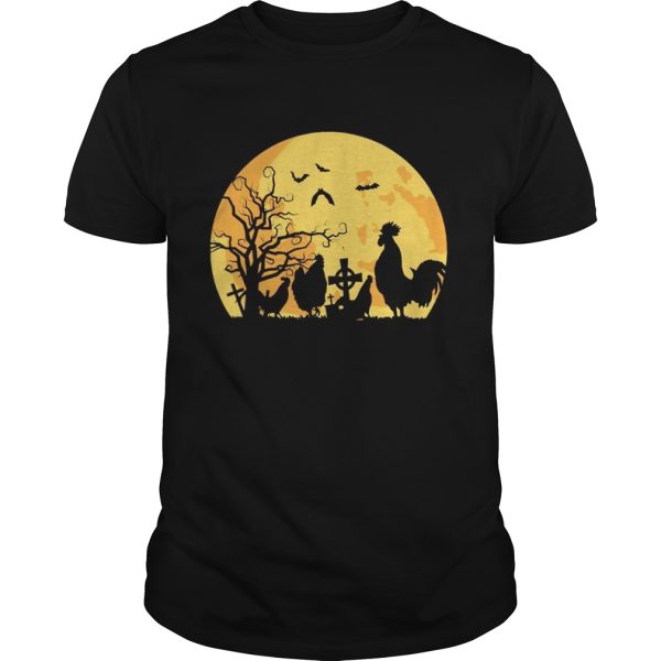 Halloween moon chicken shirt