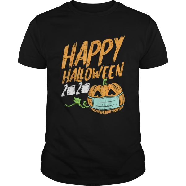 Happy Halloween 2020 Jack O Lantern In Mask Funny Quarantine shirt