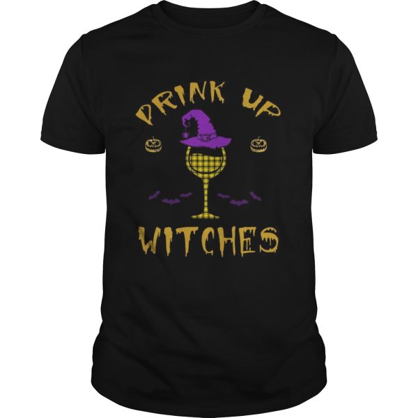 Happy Halloween Drink Up Witches Wine Lover T-Shirt