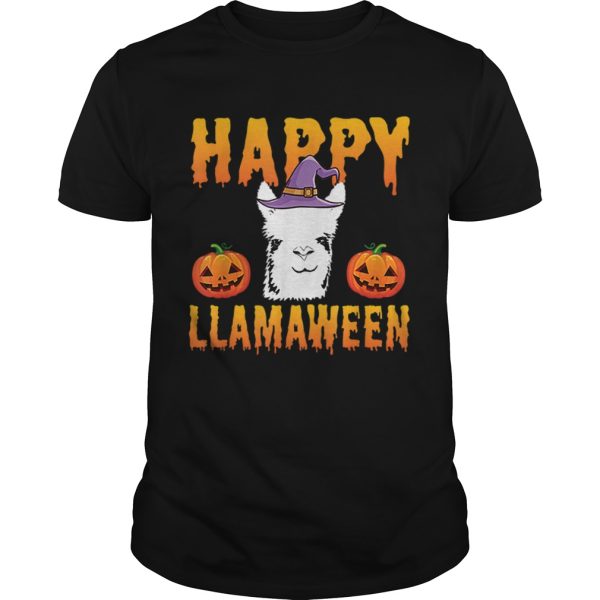 Happy Halloween Llama Gift Funny Happy Llamaween shirt