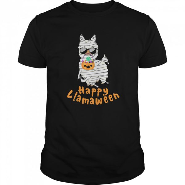 Happy Llamaween Funny Llama Halloween Costume Classic shirt