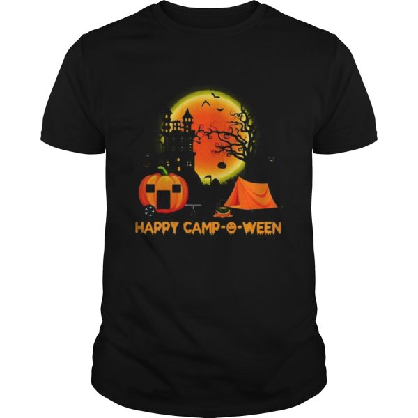 Happy campoween halloween pumpkin moon shirt