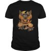 Happy halloween owl witch trick or treat pumpkin shirt