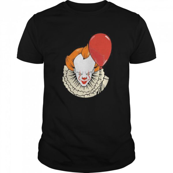 Happy halloween pennywise holding balloon shirt