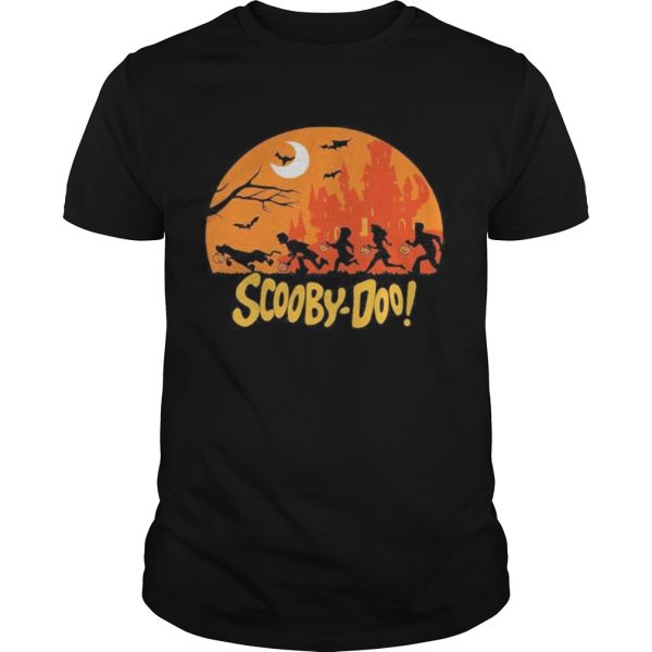 Happy halloween scoobydoo moon shirt