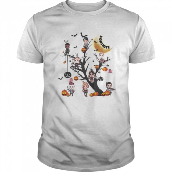 Happy halloween tree fortnite characters shirt