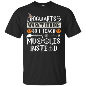 Hogwart wasn’t hiring so I teach muggles instead t-shirt, hoodie, ladies tee