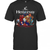 Horror Characters Hennessy Party Happy Halloween T-Shirt