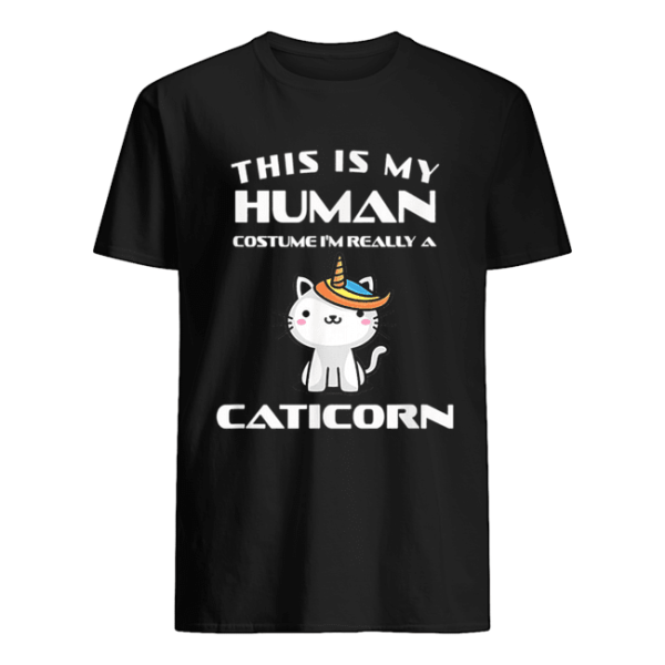 Human Halloween Caticorn Costume Cat Fun Gift shirt