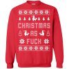 Humping deer Christmas as fuck Christmas sweater, shirt, hoodie