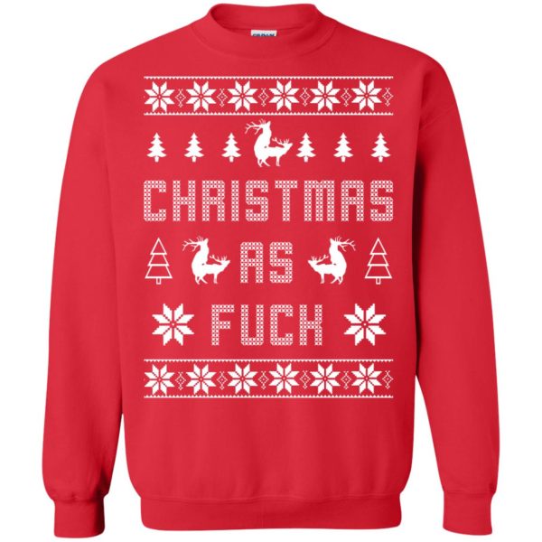 Humping deer Christmas as fuck Christmas sweater, shirt, hoodie