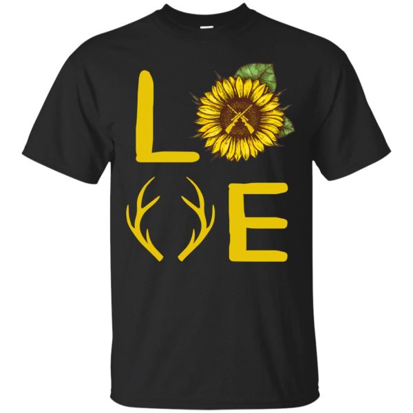 Hunting Sunflower love t-shirt, hoodie, ladies tee