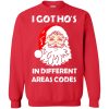 I Got Ho’s In Different Areas Codes Christmas sweatshirt