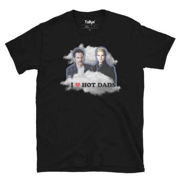 I Love Hot Dads Charlie Swan And Carlisle Cullen T-Shirt