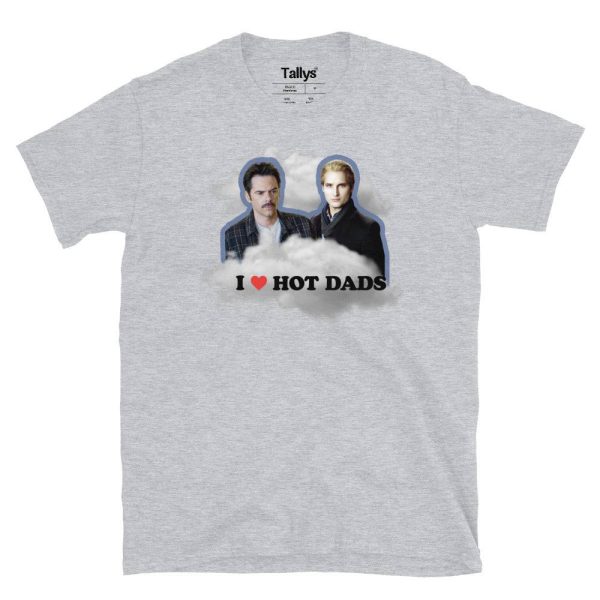 I Love Hot Dads Charlie Swan And Carlisle Cullen T-Shirt