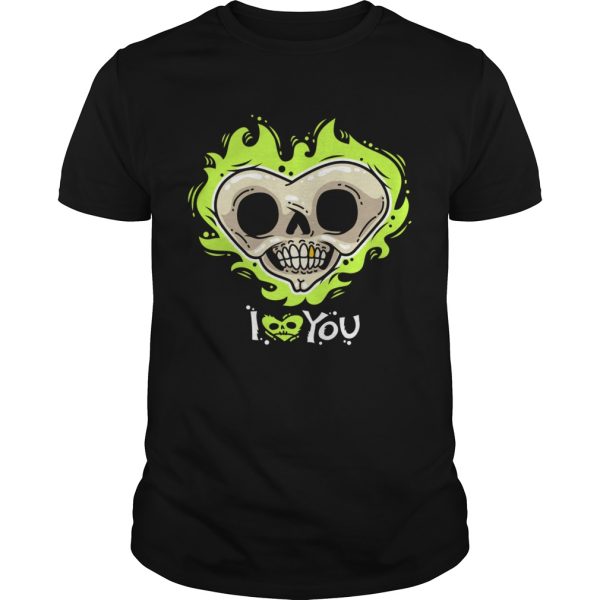 I Love You Skull Heart Halloween Day shirt