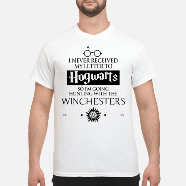 I never received my letter to Hogwarts so I’m going hunting with the Winchesters shirt