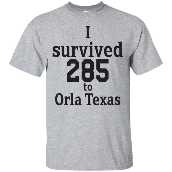 I survived 285 to Orla Texas t-shirt, hoodie, long sleeve, tank top