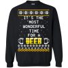 It&rsquo;s the Most Wonderful Time for a Beer Ugly Christmas Sweatshirt, Shirt
