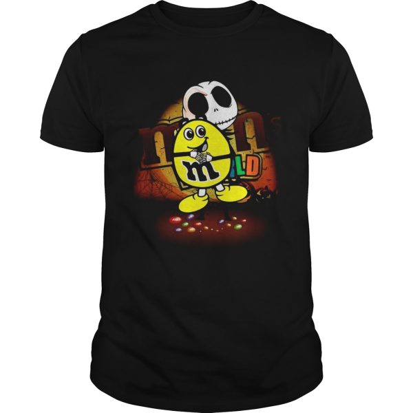 Jack Skellington hug m&m Halloween shirt