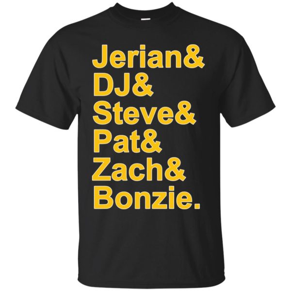 Jerian DJ Steve Pat Zach and Bozie t-shirt, hoodie, long sleeve
