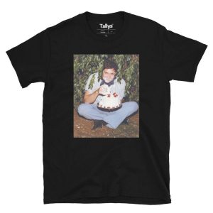 Johnny Cash Eating Cake T-Shirt Johnny Cash Eating Cake T-Shirt