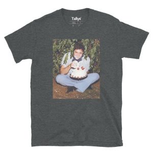 Johnny Cash Eating Cake T Shirt 3