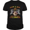 Just A Girl Who Loves Bulldogs And Halloween shirt