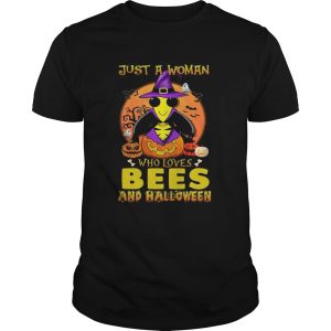 Just A Woman Who Loves Bees And Halloween shirt
