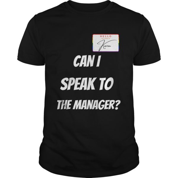 Karen Can I Speak To The Manager Halloween 2020 shirt