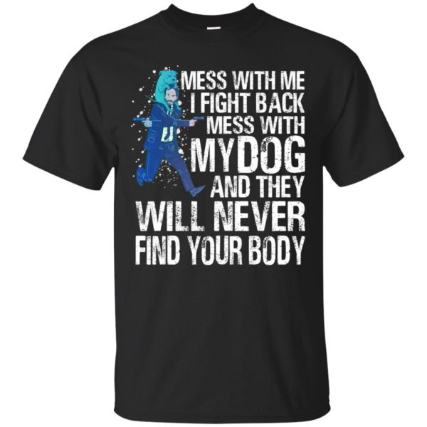 Keanu reeves Mess with me I fight back mess with my dog shirt