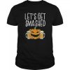 Lets Get Smashed Jack O Lantern Beer Halloween Drinking shirt