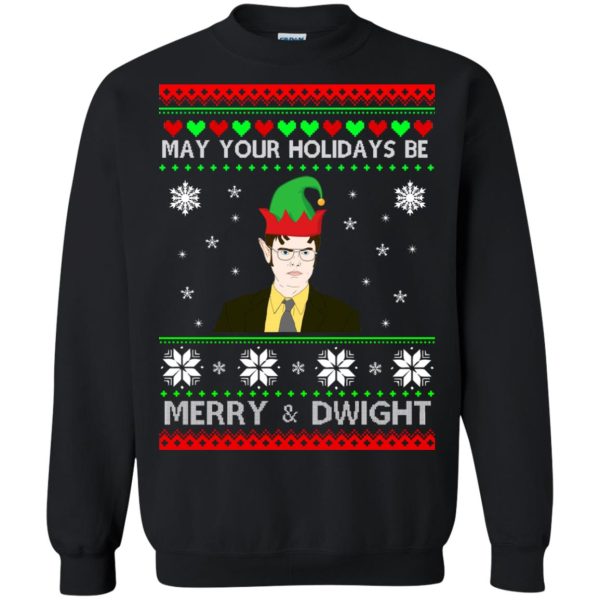 May your holidays be merry and dwight Christmas sweatshirt, hoodie