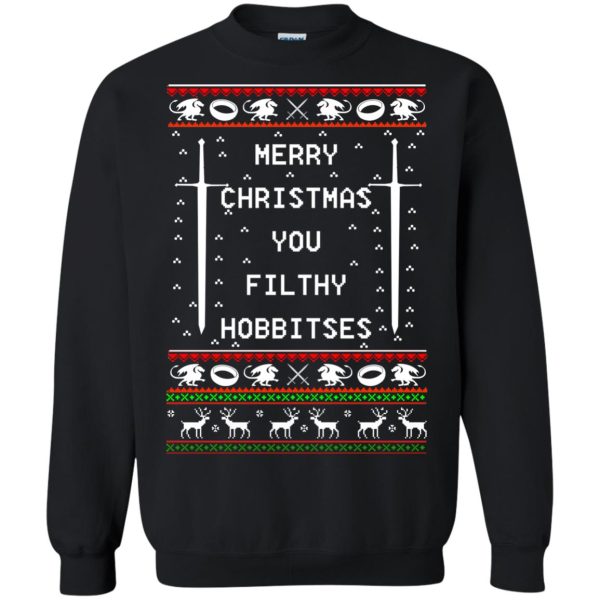 Merry Christmas you filthy Hobbitses ugly sweater, hoodie