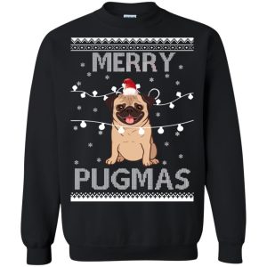 Merry Pugmas Christmas sweatshirt, hoodie, long sleeve,ladies tee
