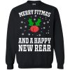 Merry fitmas and a happy new rear ugly sweatshirt, hoodie, long sleeve