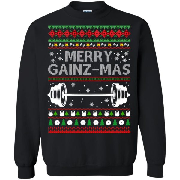 Merry gainzmas Christmas sweatshirt, hoodie, long sleeve, ladies tee