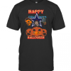 Michael Myers And Freddy Krueger And Jason Voorhees Happy Cow Boys Halloween T-Shirt