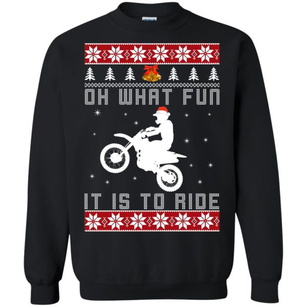 Motocross oh what fun it is to ride Christmas sweater, shirt, hoodie