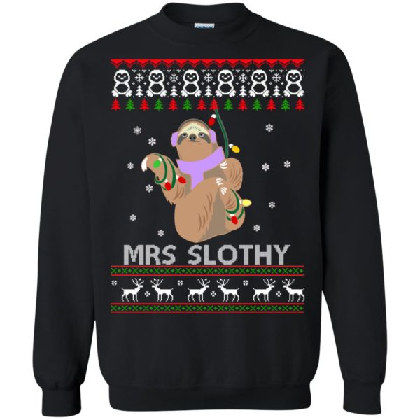 Mrs Slothy Christmas sweatshirt, hoodie, long sleeve