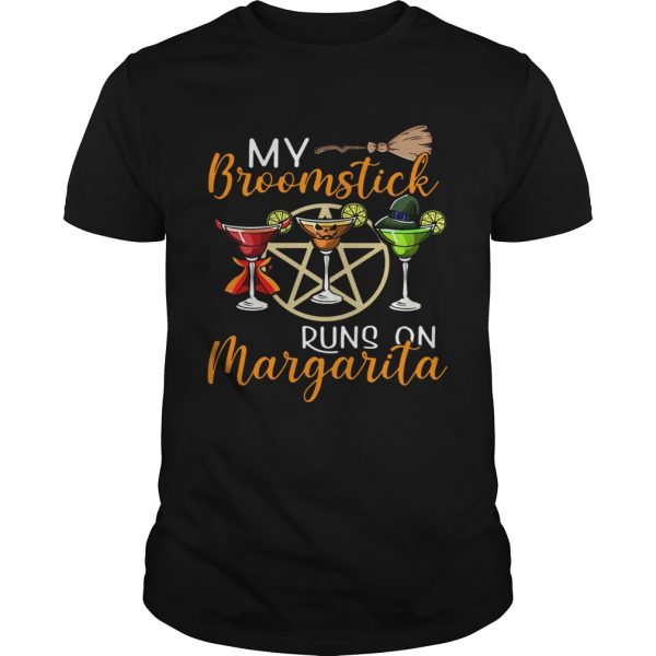 My Broomstick Runs On Margarita Supernatural Halloween shirt