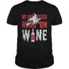 My Broomstick Runs On Wine Halloween shirt