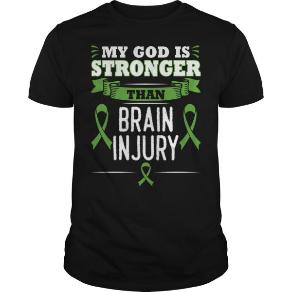 My God Is Stronger Than Traumatic Brain Injury shirt, hoodie, long sleeve