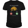 My Snowmobile Is Calling And I Must Go Moon Halloween shirt