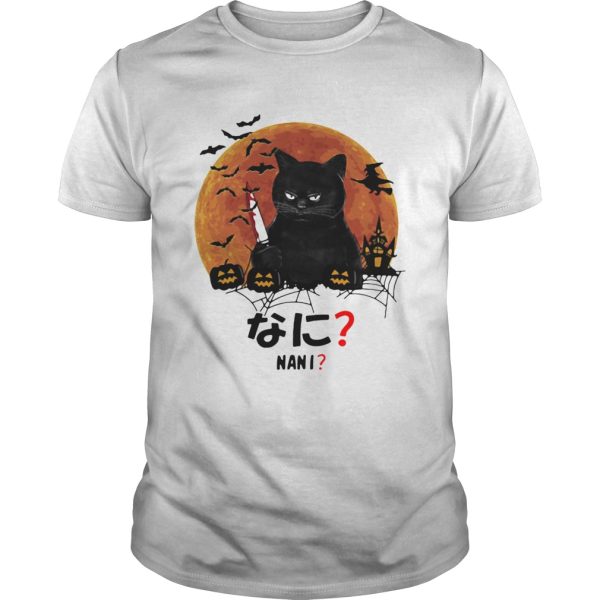 Nani Cat Killer Moon Halloween shirt