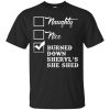 Naughty nice burned down sheryl’s she-shed shirt, hoodie, long sleeve