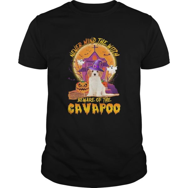 Never Mind The Witch Beware Of The Cavapoo Halloween Moon T-shirt