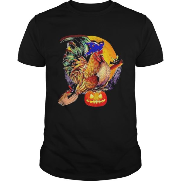 Nice Rooster Witch Happy Halloween shirt